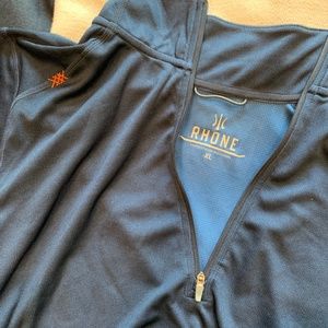 Rhone Polartec Quarter Zip, Navy, Men XL